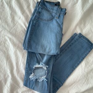 High rise jeans